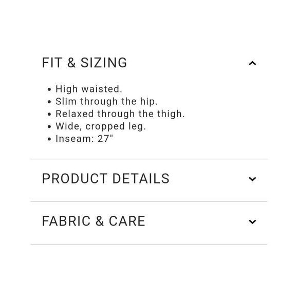 New Gap High Rise Wide Leg Utility Cropped Jeans Vintage White Size 16 Ecru NWT - Picture 9 of 14